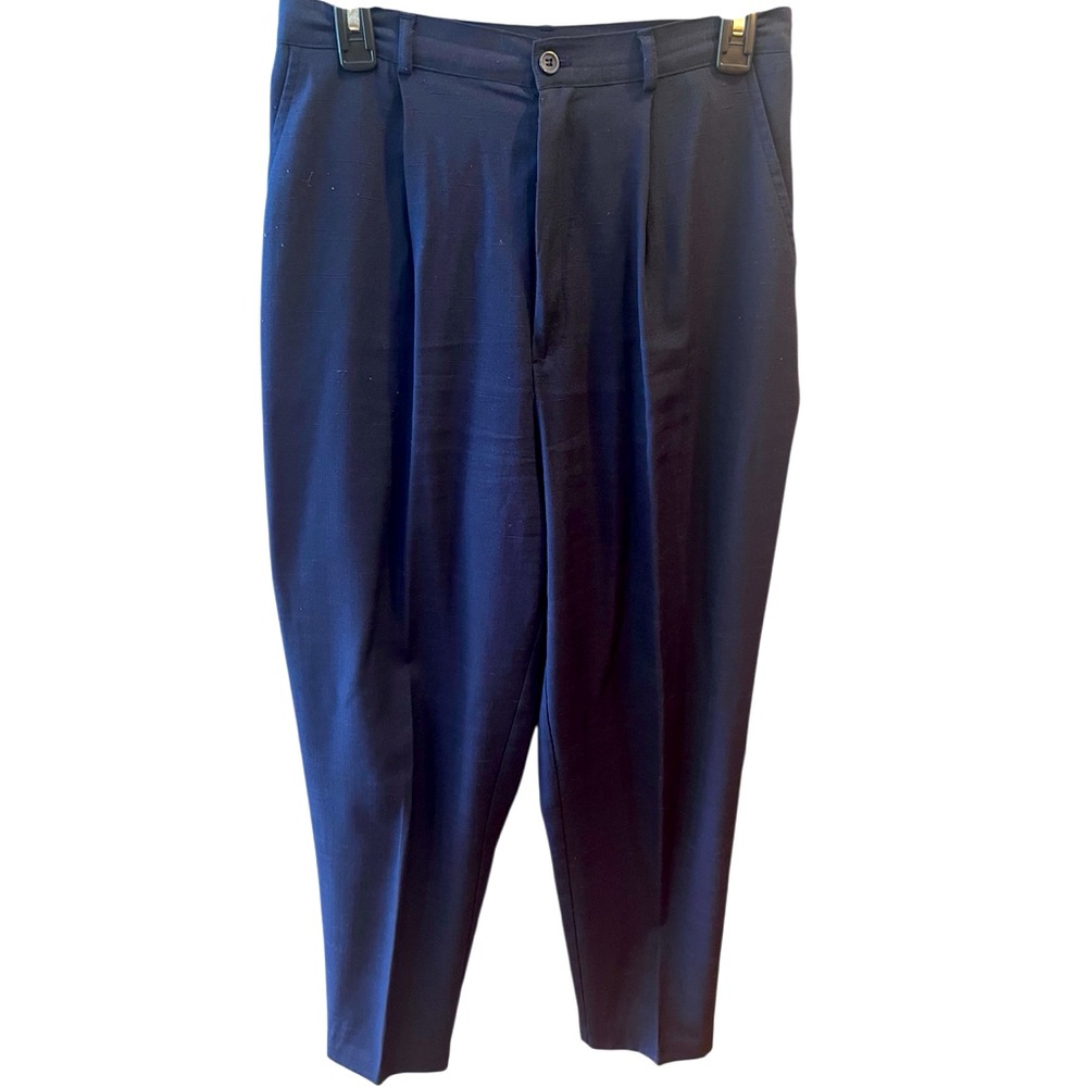 Vintage Rich Navy Straight Leg Pants by Jaclyn Smith.  Size = 12.